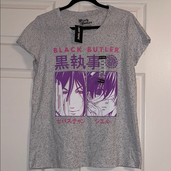 hot topic black butler dress | Tops | Anime Tee brown sequin dress
